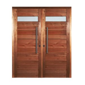 Puerta Doble Estilo Moderno Con Recorte Superior