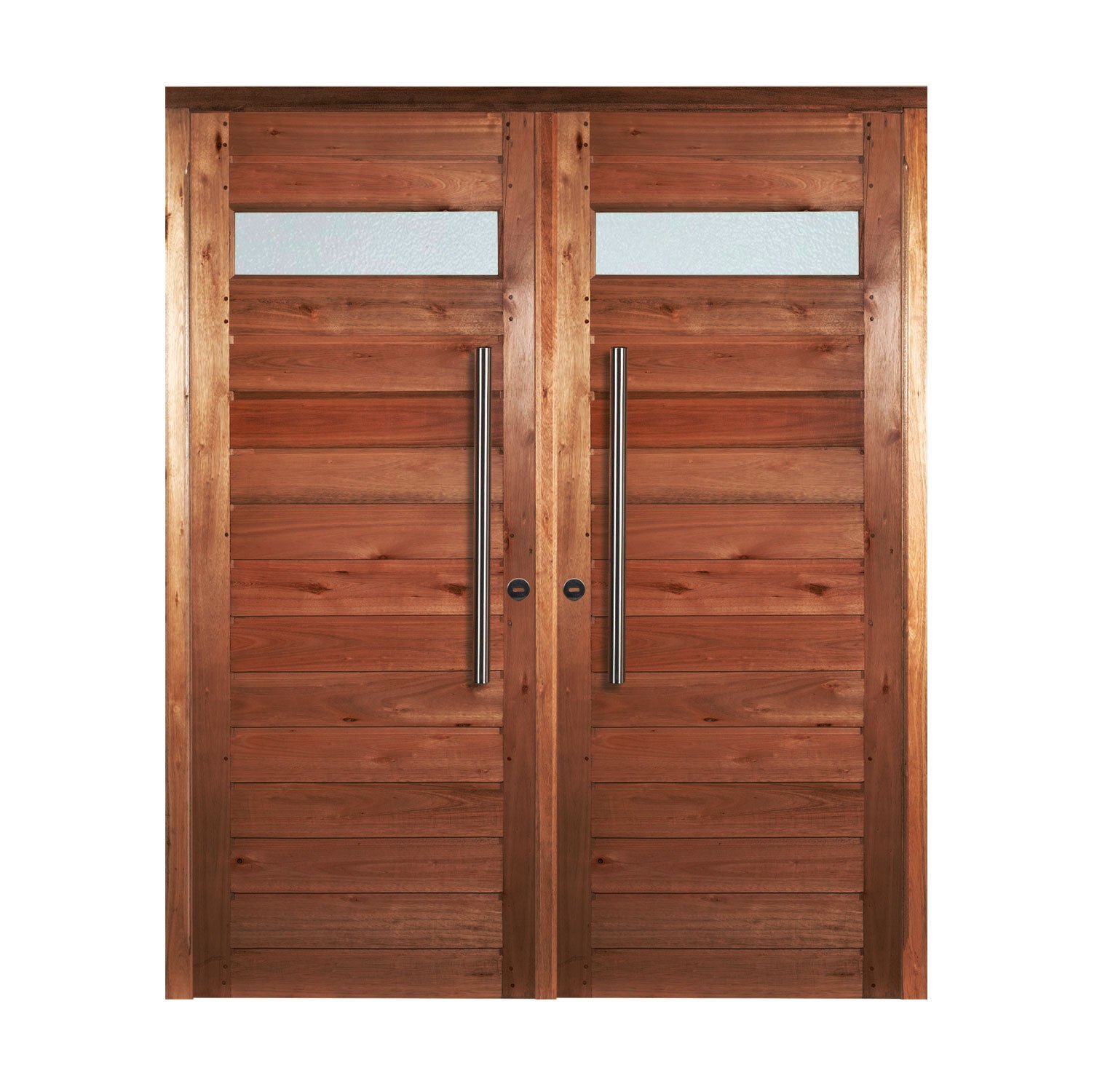 Puerta Doble Estilo Moderno Con Recorte Superior