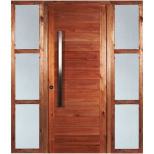 Puerta Ciega Residencial Doble Portada Con Laterales No Adosados